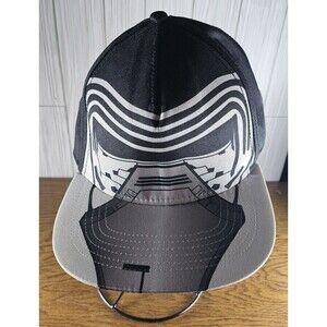 Disney Star Wars Kylo Ren Youth Snapback Baseball Cap Hat Black & Gray